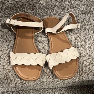 Old Navy Cream Braided Sandals